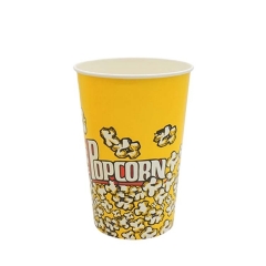 gelbe PopcornEimer EinwegPopcornPappbecher