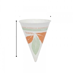 Tasse de papier jetable imprimée par coutume de cône de neige 6 onces pour la consommation froide