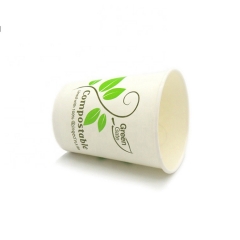 Vasos de papel de café biodegradables para beber en caliente