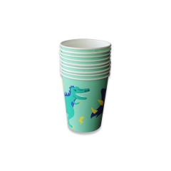 Taza de café desechable biodegradable de papel Pla-Coat