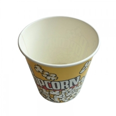 Disposable Biodegradable Custom Printed Popcorn Cup For Movie