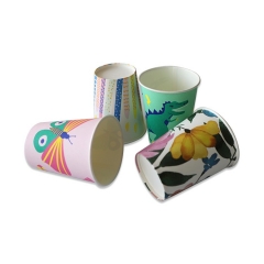 tazas de papel de café con revestimiento de pla de impresión personalizada