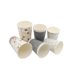 Single PE coated one time use wholesale foam paper cup for coffee shop