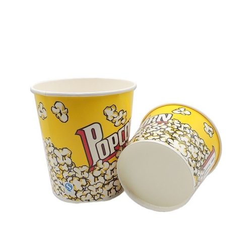 Secchio per popcorn riutilizzabile usa e getta di Natale con coperchio