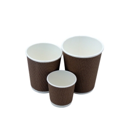 Tasse à café jetable en papier kraft brun