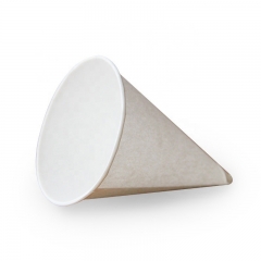 Copo de papel descartável de cone de neve