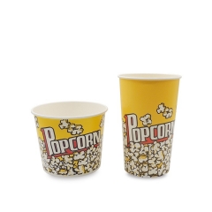 Disposable Fried Chicken Paper Cup Custom Printed Popcorn Bucket