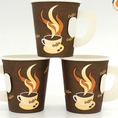 Taza de papel caliente disponible al por mayor del logotipo de encargo para Nespresso