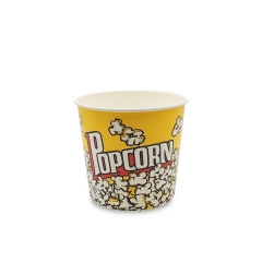 popcorn bucket plastic 3D custom logo printed paper popcorn cup bucket