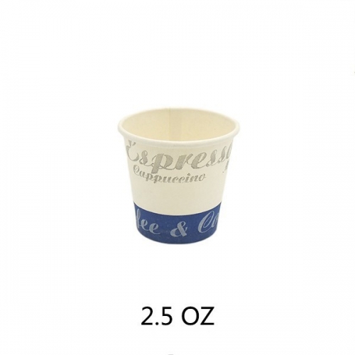 copo descartável de 2.5 onças copo de papel para café quente