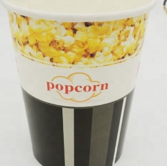 Secchio per tazza di carta per popcorn stampato personalizzato usa e getta per uso alimentare