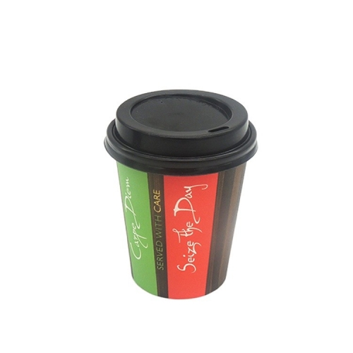 Ready-made full 40HQ container 280gsm 8oz paper cup with lid