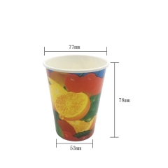 Tasse à jus en papier pour boissons froides avec couvercles