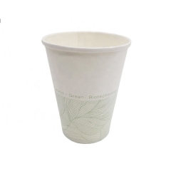 Copo de café de papel com revestimento PLA biodegradável