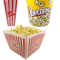 Boîte d'emballage de pop corn Seau de papier de pop corn imprimé jetable personnalisé pour le cinéma