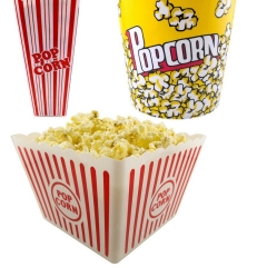 PopcornVerpackungsbox Kundenspezifischer EinwegPopcornPapiereimer für Kino