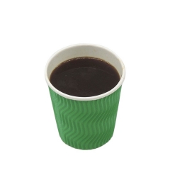 Greek Ripple Wall Disposable espresso Paper Coffee Cups