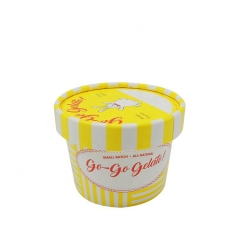 100ml Biodegradable Customized Design Ice Cream Paper Cup With Lids