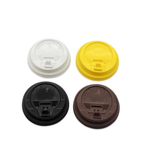 Custom Disposable Coffee Cups Plastic Lid