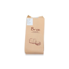 Recycle Hot Dog Bread Packaging Paper Bag with Window