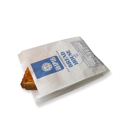 uete francesa personalizada para embalagem de  Saco de pão de papel com janela transparente