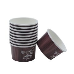 5OZ disposable ice cream paper cup for hot summer