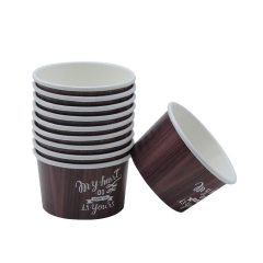 Vaso de papel de helado desechable de 5OZ para verano caluroso