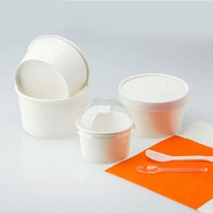 Tasse de papier de crème glacée de souvenir de conception faite sur commande de 5OZ