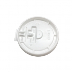 Couvercle en plastique jetable de tasse de papier de 73mm pour le café chaud