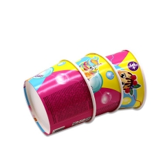 Custom Disposable Ice Cream Paper Cup with Paper Lids