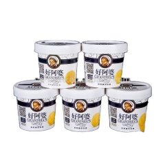 16OZ vosas ice cream cups ice cream container with lid and spoon