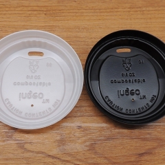 CPLA 100% Compostable 8OZ Paper Cup Lid