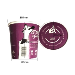 16OZ vasos disposable ice cream eps cups price in kerala with logo pet