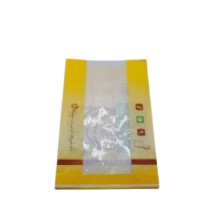 Factory Manufacturer Bakery Food Printed Kraft Bread Packaging Paper Bag With Plastic Window