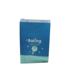 sacchetto di carta per alimenti riciclato sacchetto di carta di pane kraft con logo stampato