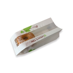 Recicle la bolsa de papel de pan impresa personalizada con ventana
