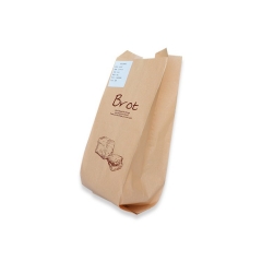 Bolsa de papel kraft de pan a prueba de grasa al por mayor para pan