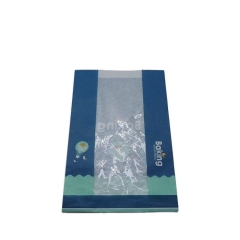 Factory Manufacturer Bakery Food Printed Kraft Bread Packaging Paper Bag With Plastic Window