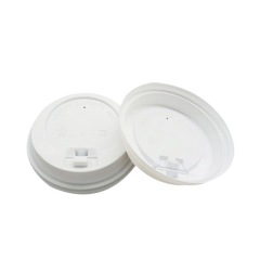 Disposable Hot Drink White Paper Cup Lid PP Lid