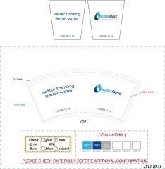 Tazza da tè in carta usa e getta da asporto con l'ultimo design