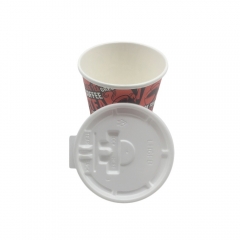 73mm Take Out Disposable Paper Cup Plastic Lid For Hot Coffee