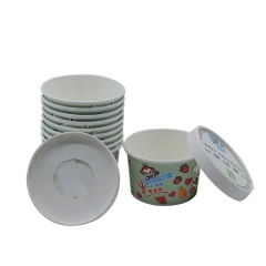 Low price Custom printed disposable ice cream paper cup
