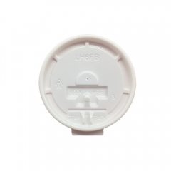 Couvercle en plastique jetable de tasse de papier de 73mm pour le café chaud