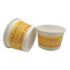 Disposable Dessert shop Take out PLA Paper Ice Cream Cups with New Design