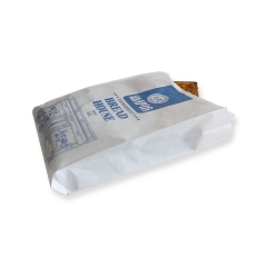 पुनर्नवीनीकरण ब्राउन फास्ट फूड ब्रेड पेपर पैकेजिंग बैग ले लो