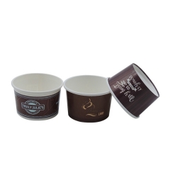 Gobelet en papier de crème glacée jetable 5OZ pour l'été chaud