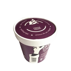 Disposable Ice Cream Cup wholesale price Paper Ice Cream Cup with lid