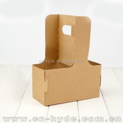 Two Cups Four Cups Kraft Paper Cup Holder Take Away Coffee