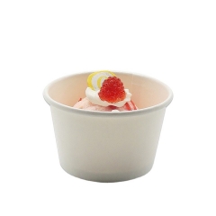 2021 Design Disposable Biodegradable Paper Ice Cream Cup with Customized Logo