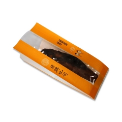 Factory Manufacturer Bakery Food Printed Bread loaf Packaging Paper Bag With Window